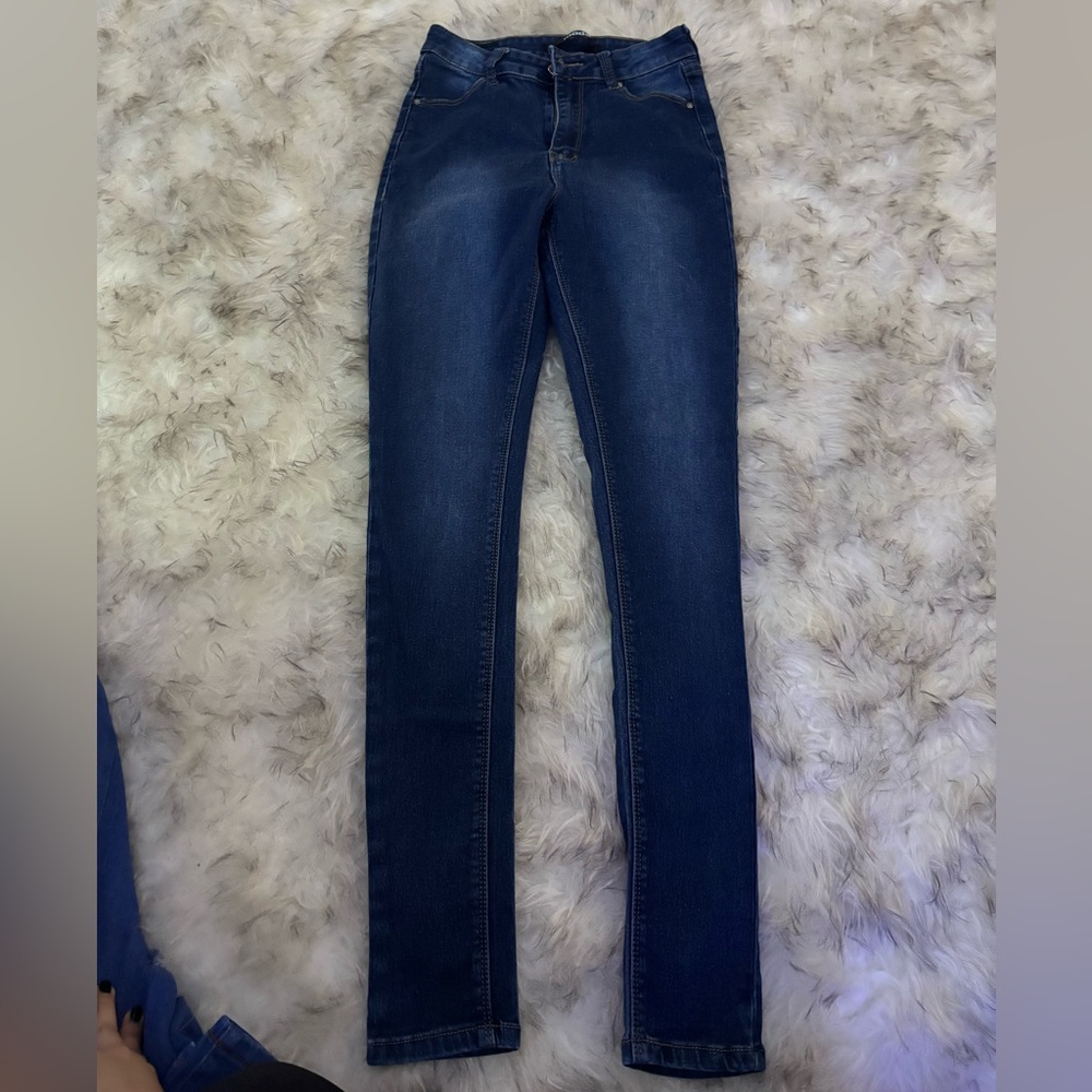 Moda Dark Blue Straight Leg Women's Jeans